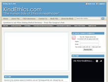 Tablet Screenshot of kindethics.com